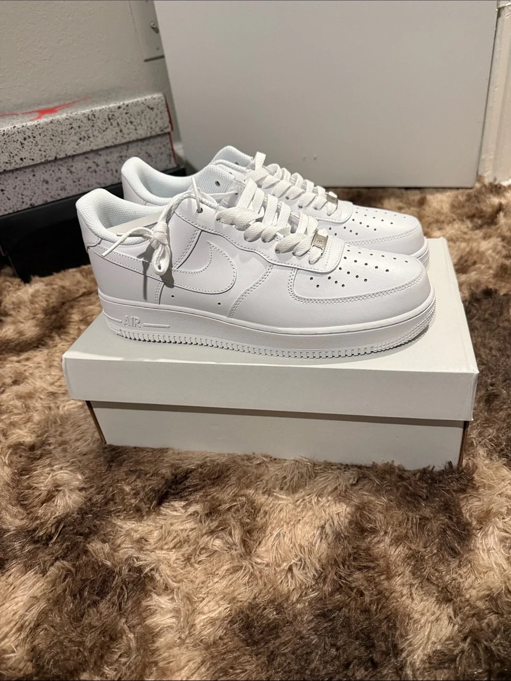 Nike White Low-Top Leather Sneakers